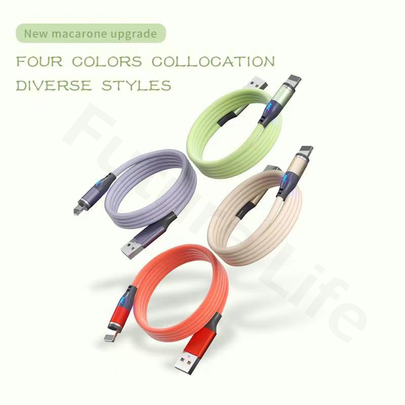 Kabel Data Elbow Magnetic 3A Fast Charger Kabel USB Kabel For iPhone