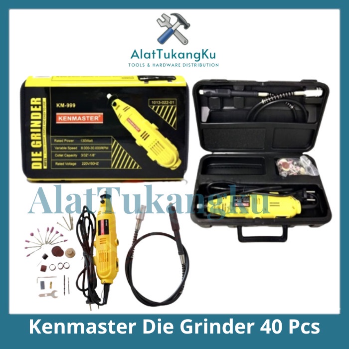 KENMASTER Mini Die Grinder Tuner Set 40 Pcs / Gerinda Gurinda Bor Mini / Grinder Set Turner Gerinda 