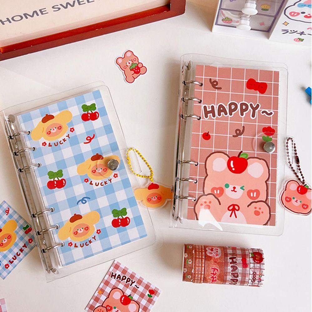 Chookyy Binder Notebook Kreatif A6 Halaman Dalam Loose-leaf Refill Alat Tulis Tangan Akun Diary