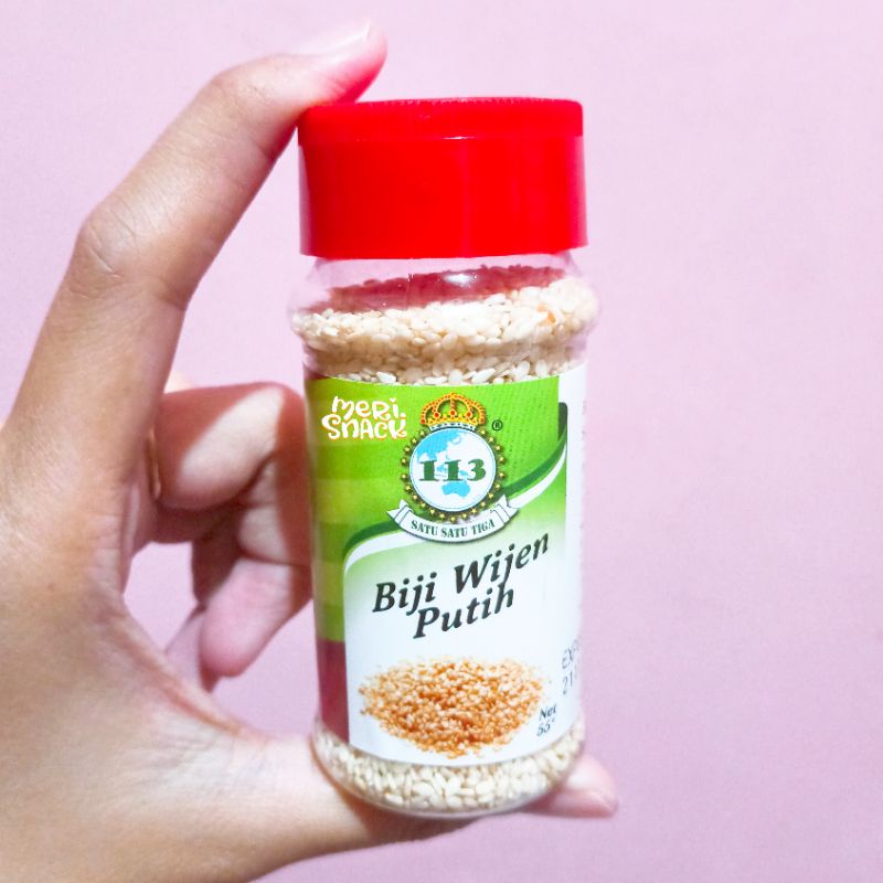 

113 Biji Wijen Putih 55gr / Satu Satu Tiga / Sesame Seeds