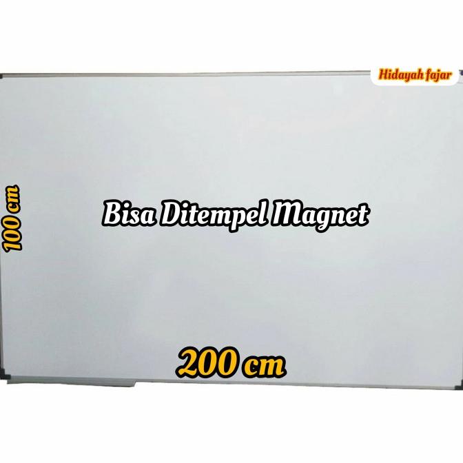 

Papan Tulis - Whiteboard - Papan Tulis Magnet 100 cm x 200 cm