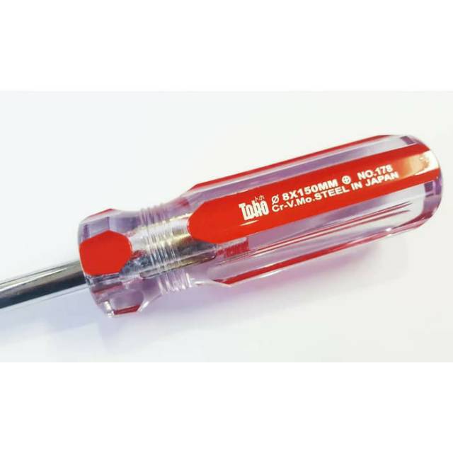 Obeng TOHO Crystal Acrylic Plus + 8x150mm Magnit Screwdriver | Material Mart