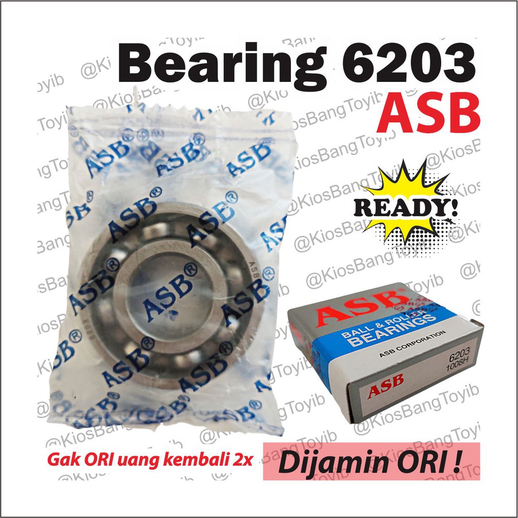 Aneka Bearing Laher Laker 6202  6203  6300 1008H ✶𝐎𝐑𝐈 𝐀𝐒𝐁✶