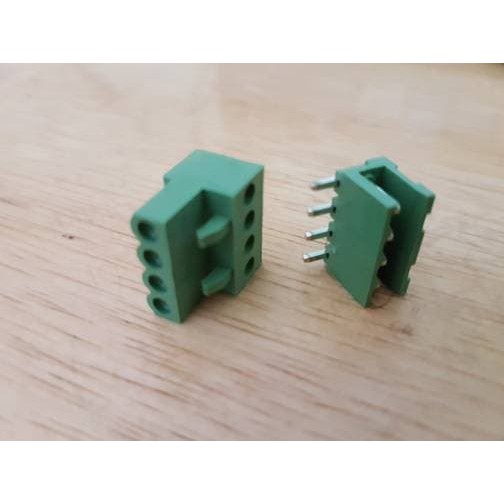 HT3.96 green HT3.96mm 4p Tekuk L terminal block connector HT396 pair