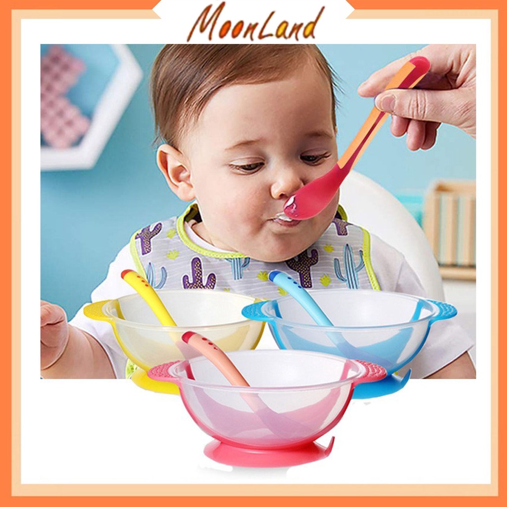 MoonLand Mangkok Bayi / Mangkok dan Sendok Garpu Bayi / Tempat Makan Bayi / Set Mangkok Bayi 28