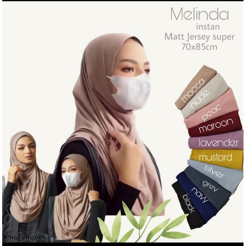 Jilbab Instan Melinda Jilbab harian bahan Jersey Premium