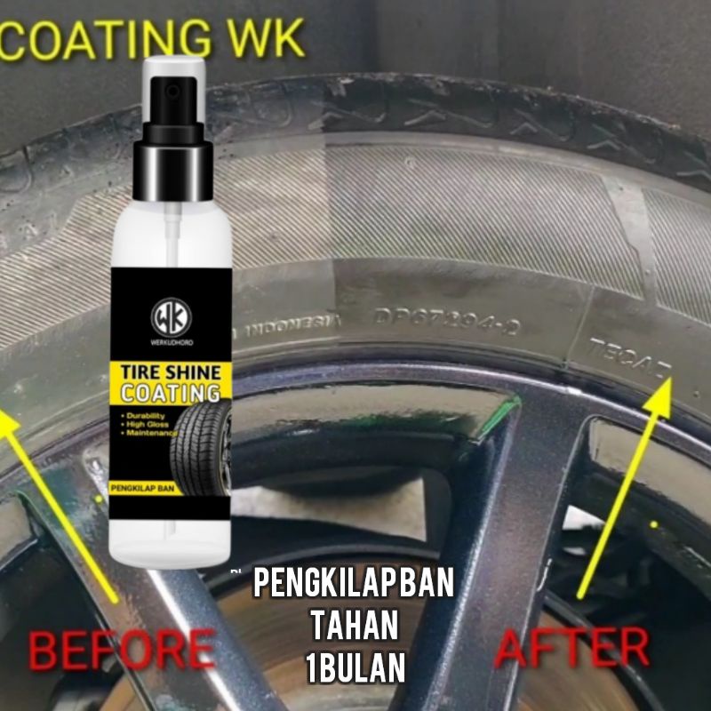 Semir ban rubber wax penghitam ban pembersih kolong mobil  insta sparkling 100 ml pengkilap