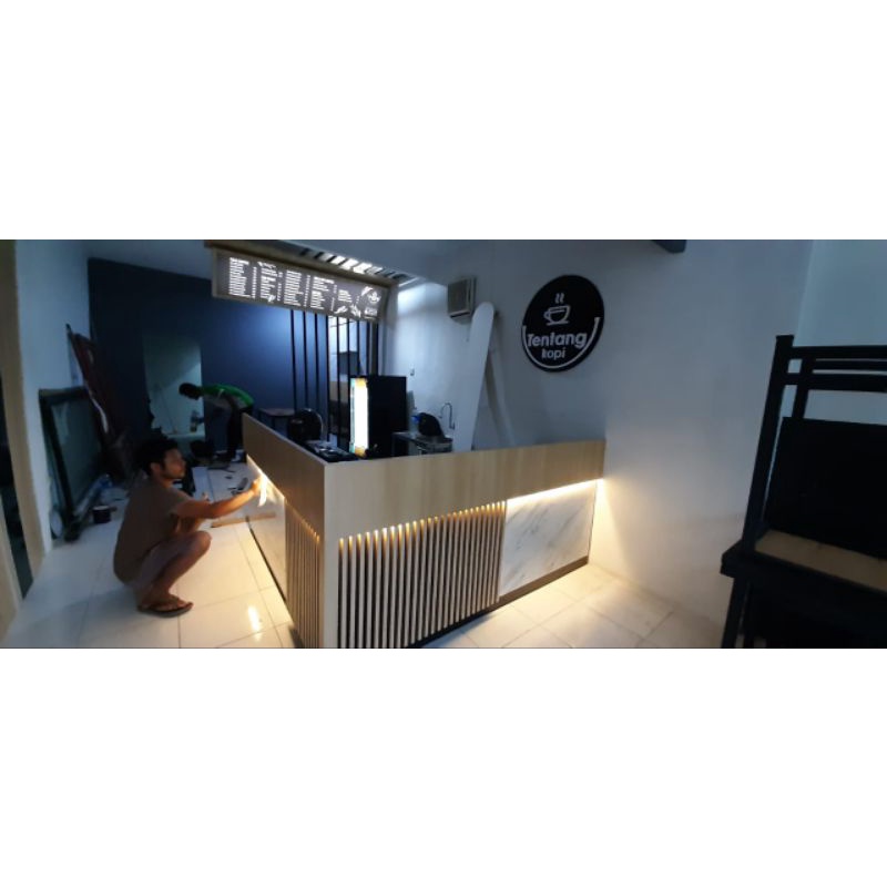 Semi Interior Cafe / Meja Counter / Interior Cafe