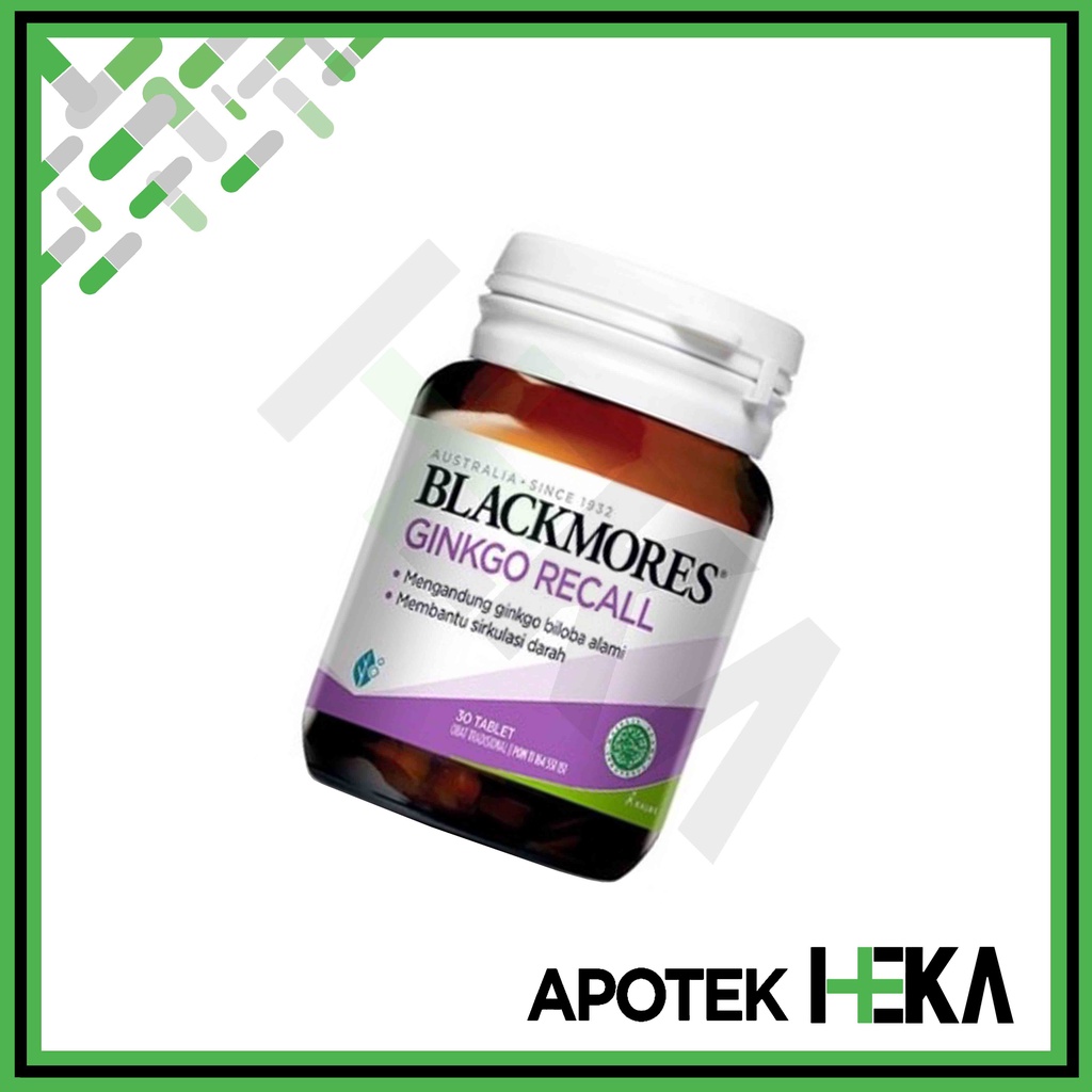 Blackmores Ginkgo Recall isi 30 Tablet (SEMARANG)