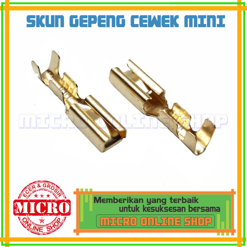 25pcs Skun Gepeng Cewek Female Kecil / Soket Motor / Skun