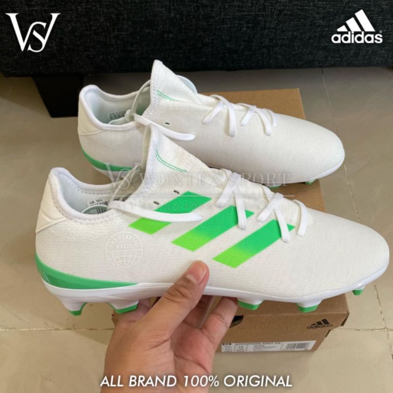 Sepatu Bola Adidas Gamemode Knit FGWhite list green Original