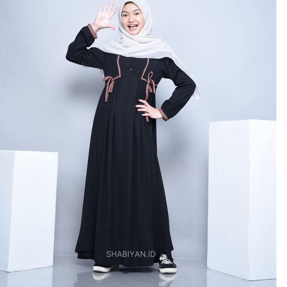 Special Price.. Shabiyan.id 386 Gamis Remaja Moscrepe Polos