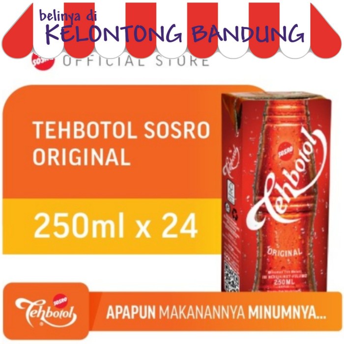

(BISA COD) Teh Botol Sosro 250ml - 1 Dus isi 24 Kotak 250 ml