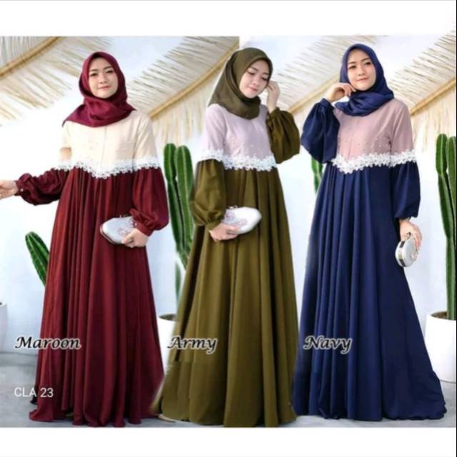 CARISSA Baju Muslim Gamis Wanita DRESS MAXY