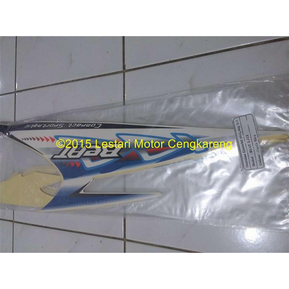 Stiker Motor   Stripping body Beat 2012 Putih Biru