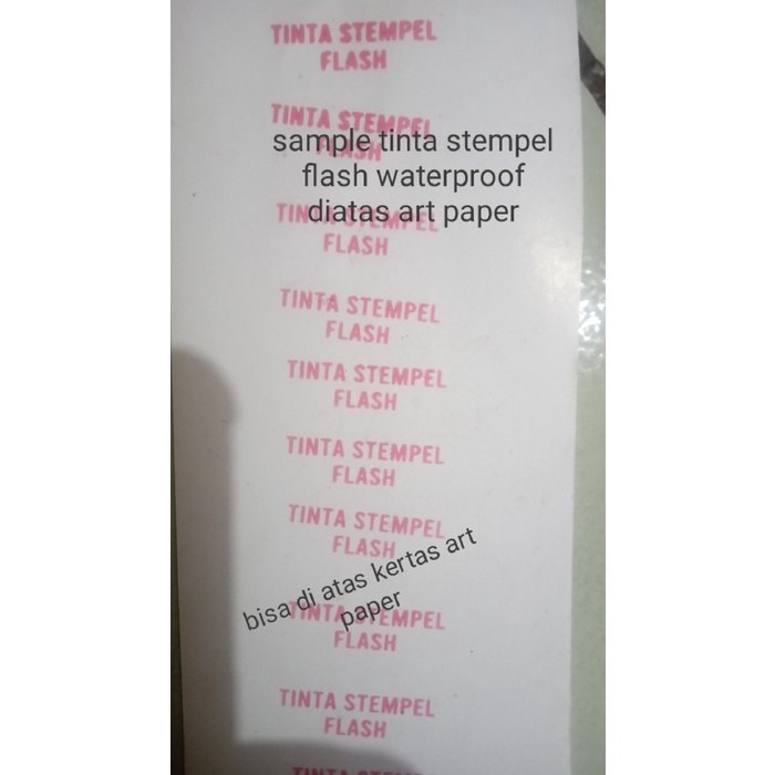 

Promo Bulan Ini Tinta Stempel Flash Waterproof /Permanen 500 Ml Untuk Bahan Kertas Gilaa!!!