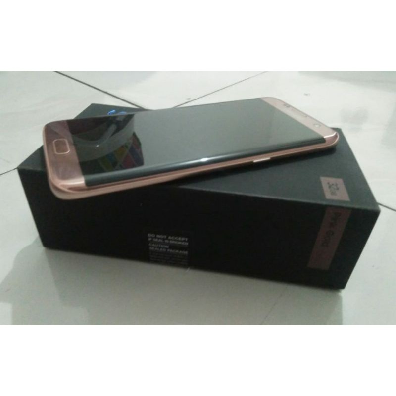 Samsung Galaxy S7 Edge Second Pink Gold Istimewa