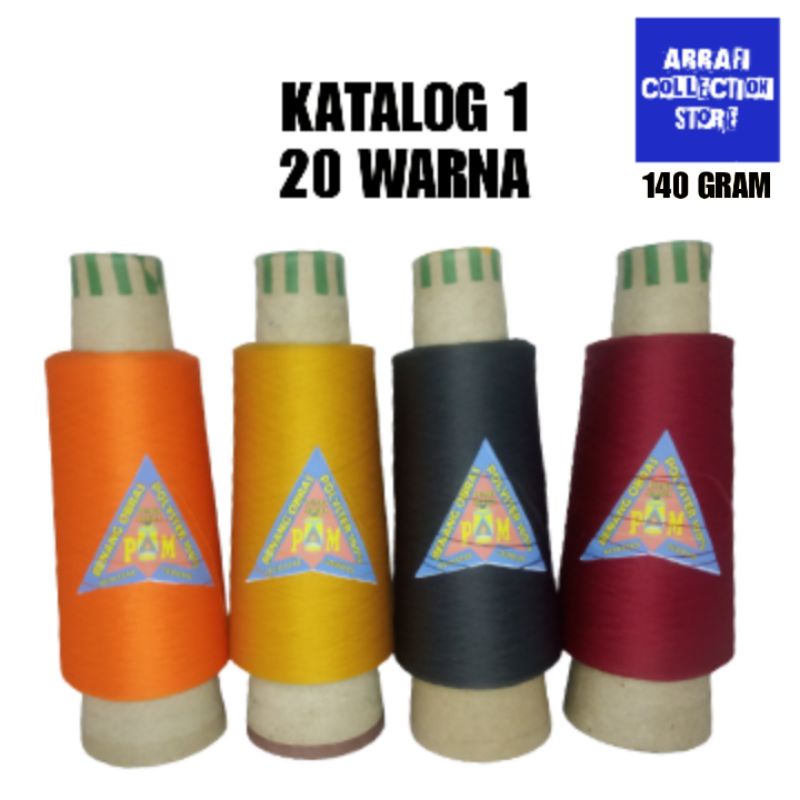 benang obras warna lengkap best Quality 140 gram