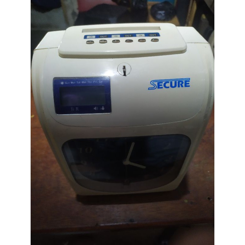 mesin absen karyawan secur st8 pita dan kertas absen