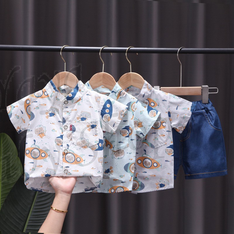 SETELAN BAJU ANAK LAKI LAKI / BAYAR DITEMPAT KEMEJA ANAK LAKI-LAKI / SETELAN KEMEJA BAYI LAKI-LAKI /