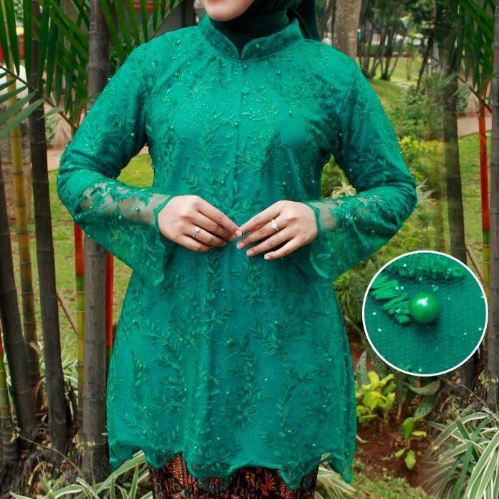 Setelan Kebaya Tulle Sanghai Model Terbaru Kekinian