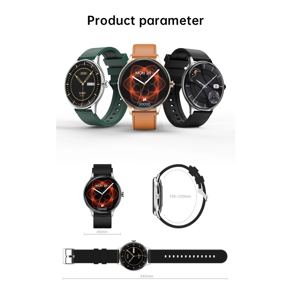 T2 Smartwatch AMOLED Always On Display AOD 1.32inch Watch
