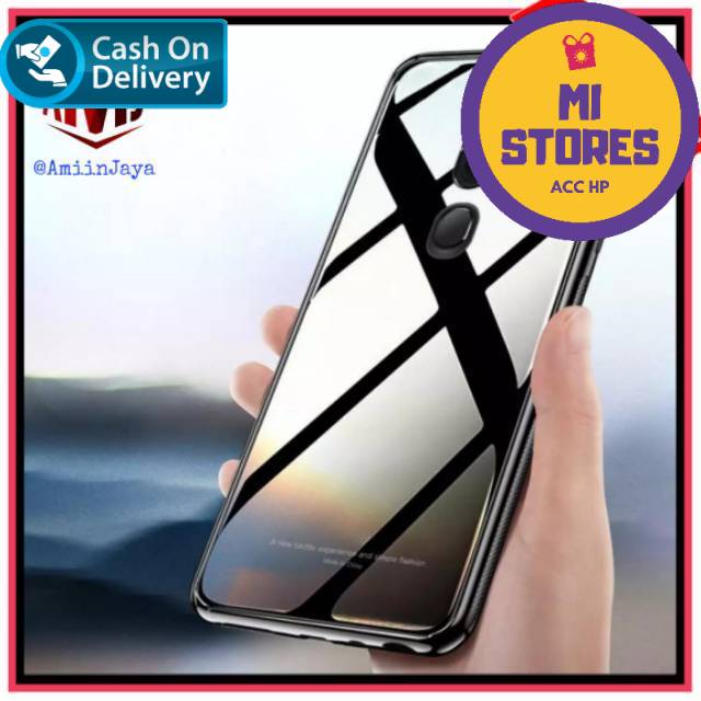 Case Oppo F11 Pro Luxury Glass Case Premium Hard Case