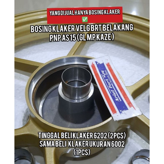 bos velg belakang BRT pnp as 15 bosing shock klaker belakang velg BRT pnp as 15 GL MP KAZE