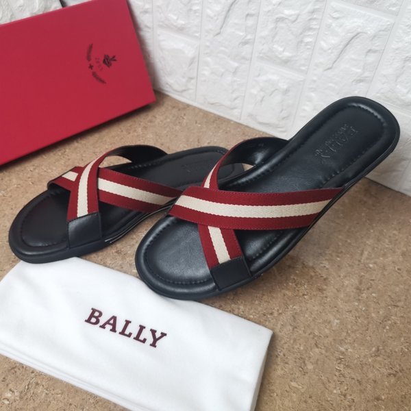 sandal cowok bally slide sendal pria p1shoes mirror