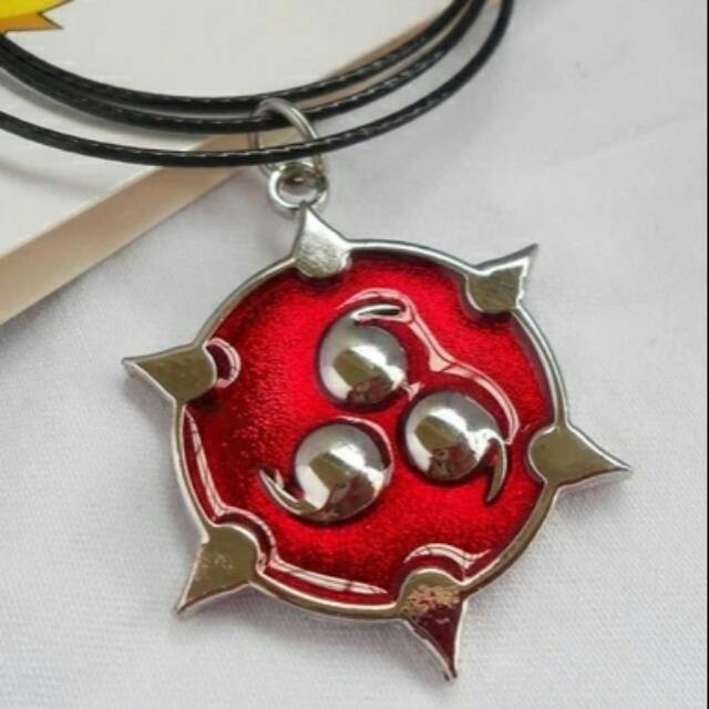 Kalung Anime Naruto Shippuden Uchiha Itachi Sharingan Mangekyou Necklace