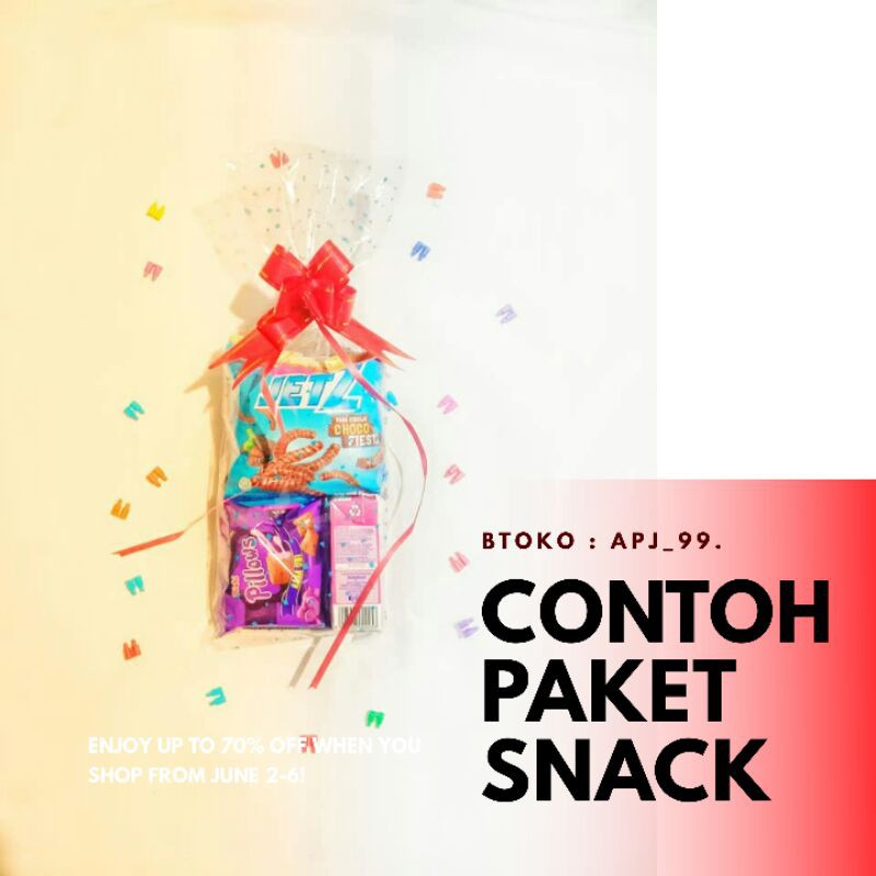 

Goodie Bag / Hampers / Parcel / Paket Snack Ulang tahun anak / Souvenir Ultah Anak