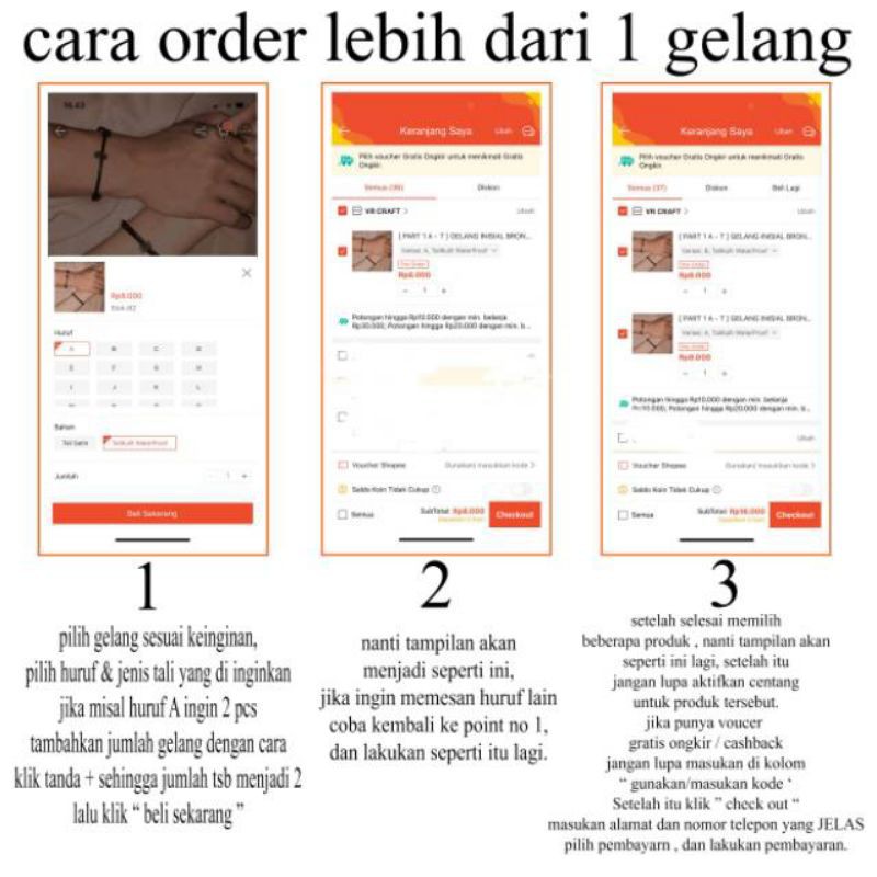 Gelang Viral Aldebaran ( BISA PILIH HURUF )