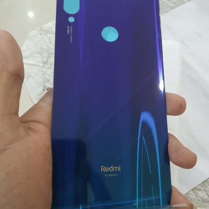 Backdoor Back Casing Penutup Baterai Xiaomi Redmi Note 7 Ori Kaca