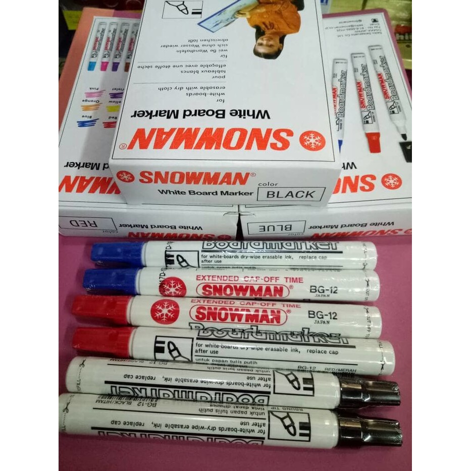 

Spidol Snowman white board marker(BG-12)
