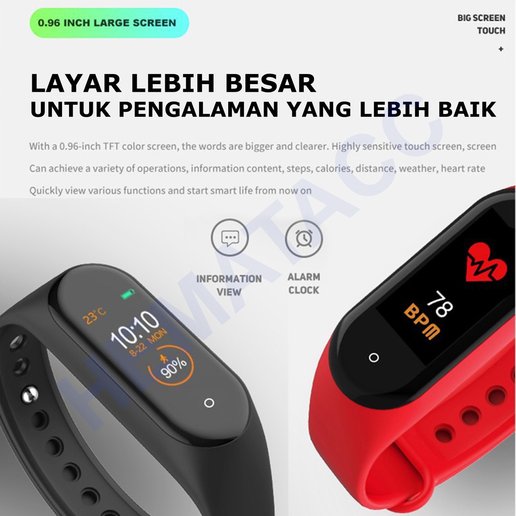 Smartwatch M7 / M6 / M5 Anti Air IP66 Jam Tangan Kesehatan &amp; Olahraga Hematacc