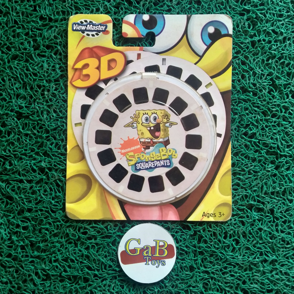 Kaset ViewMaster View Master Reels Reel Film - 3D Spongebob Squarepants