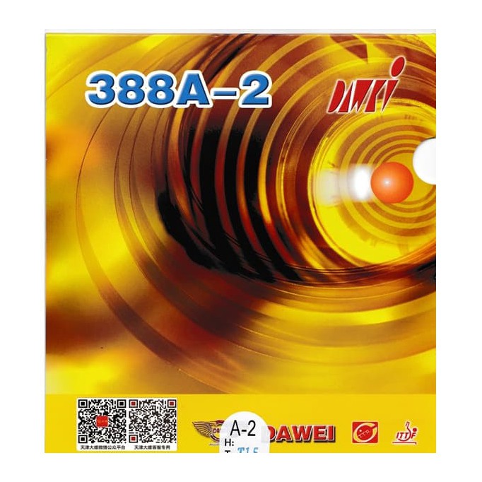 Dawei 388A-2 Karet Bet Tenis Meja Polos Pingpong Bat Rubber Spin Loop Kill