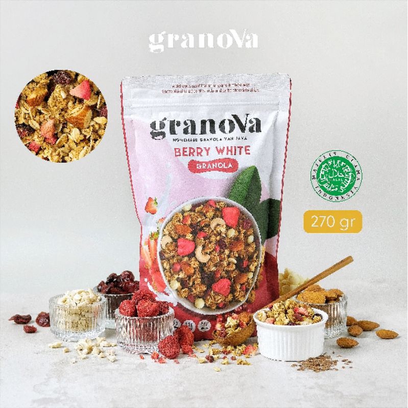 

Granova granola healthy snacks Berry White