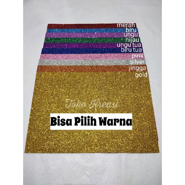 Busa Eva / Eva Foam / busa ati Warna Glitter