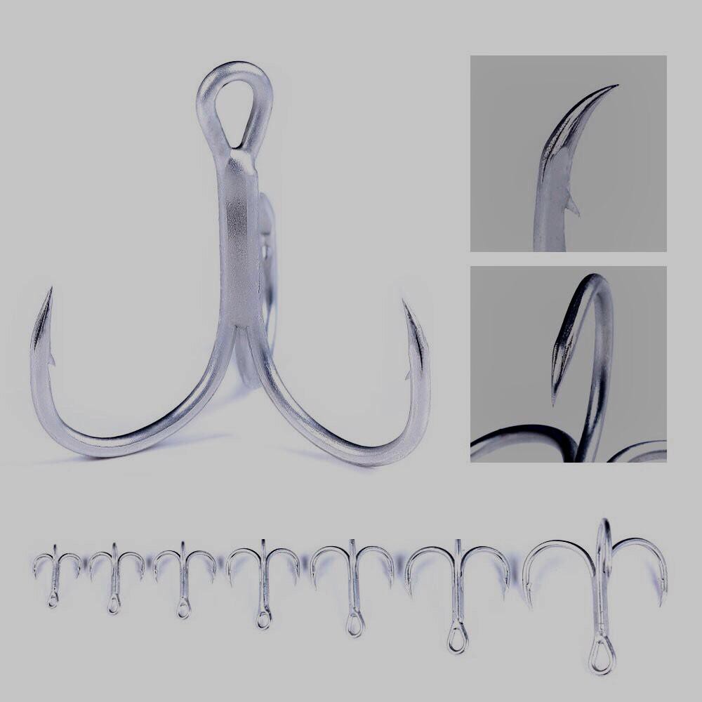 FH051 Bulat Treble Fishing Hook Three Hook Trebel Kail Pancing