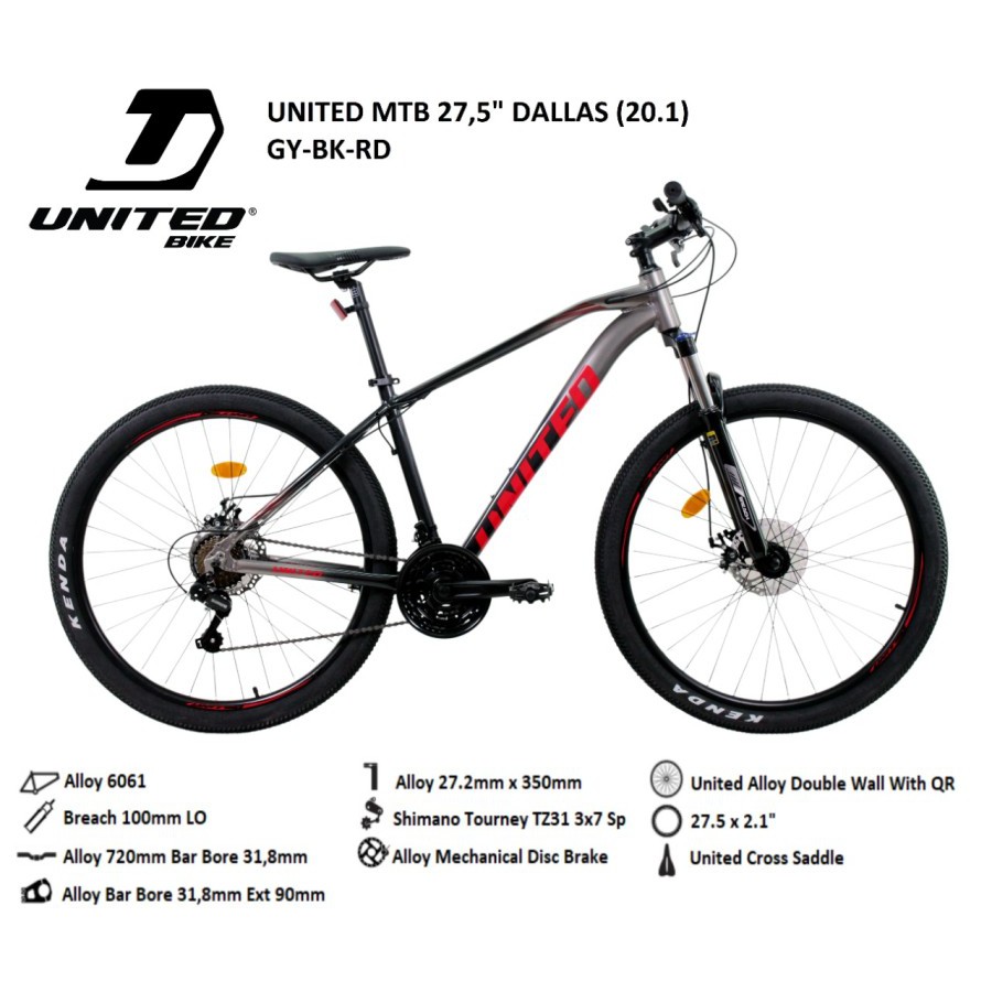 SEPEDA MTB 27,5 UNITED DALLAS