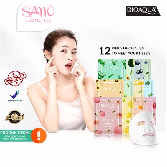 BIOAQUA sheet mask Hydrating Essence face Mask Brightening Moisturizing skin care anti aging Masker Wajah