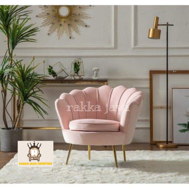 KURSI SOFA KERANG SINGLE SEATER