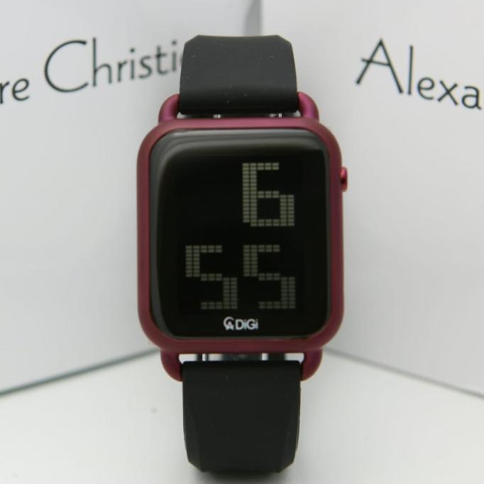 JAM TANGAN WANITA ALEXANDRE CHRISTIE AC 9332 BLACK MAROON ORIGINAL