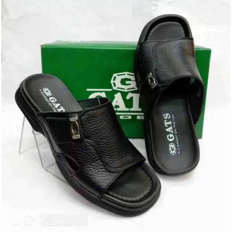 Gats OR 610 || OR610 Hitam Sandal Kulit ORIGINAL GATS SHOES