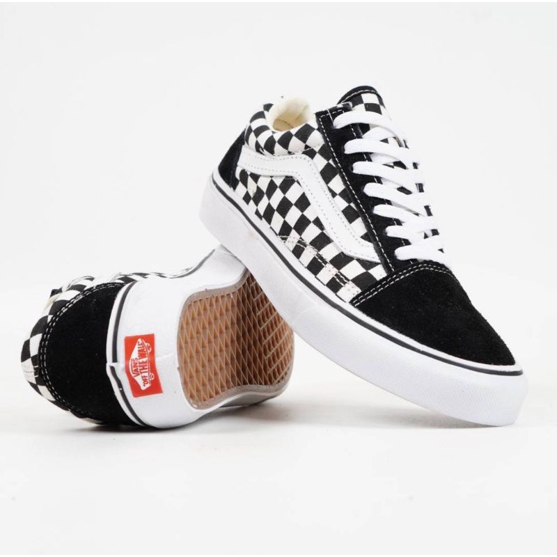 Vans Old Skool DX Checker Black White