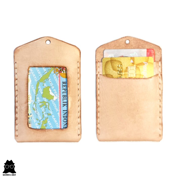

Cuci Gudang Id Card Holder Kulit Asli Handmade 2 Slot Bagus