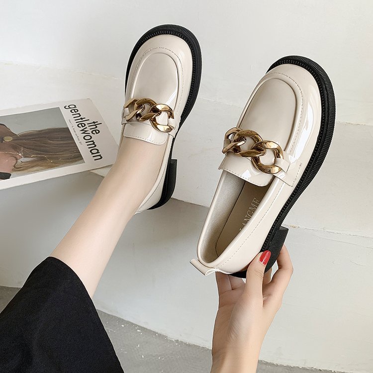 AGIL722 Sepatu Slip On Wanita Fashion Import Chain Oxford Ready Jakarta Bisa COD (With Box)