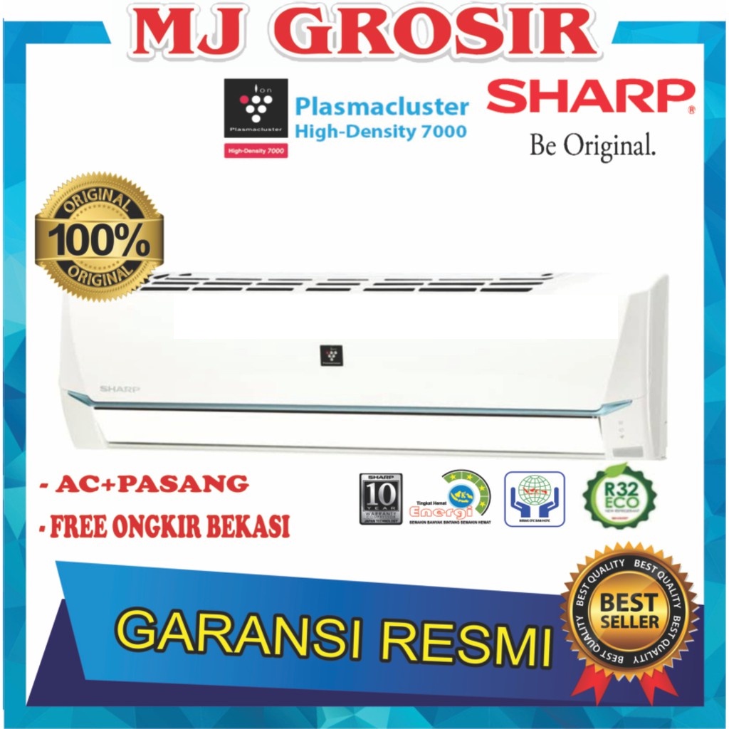 AC SHARP AH-AP 09 SSY / AH-AP 9 BMY 1PK + PASANG PLASMACLUSTER JETSTREAM