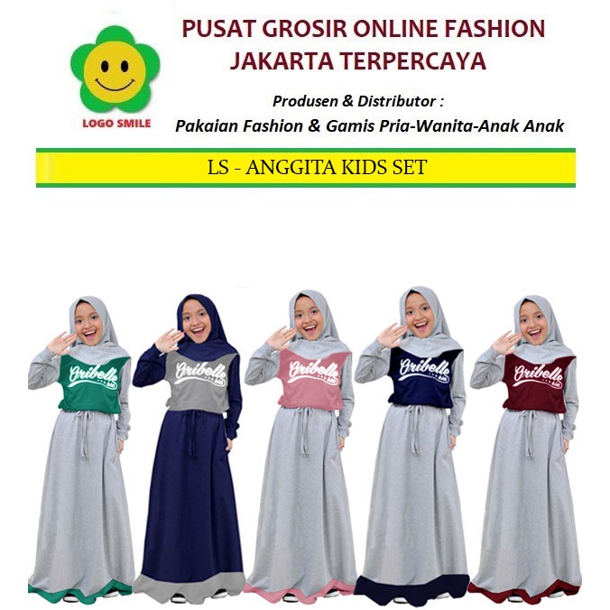 Anggita Set Kids - Logo Smile (LS) - Usia 7 thn - 10 thn - Matt Baby Terri